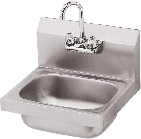 Krowne - 14" Long x 10" Wide Inside, 1 Compartment, Grade 304 Stainless Steel Hand Sink - 20 Gauge, 15" Long x 16" Wide x 6" High Outside, 6" Deep - Americas Tooling