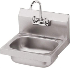 Krowne - 14" Long x 10" Wide Inside, 1 Compartment, Grade 304 Stainless Steel Hand Sink - 20 Gauge, 15" Long x 16" Wide x 6" High Outside, 6" Deep - Americas Tooling