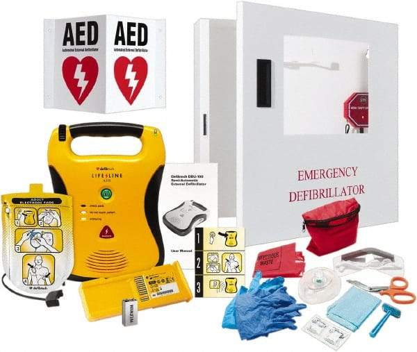 Defibtech - Adult Pad Defibrillator - Nonrechargeable Lithium Battery Included - Americas Tooling