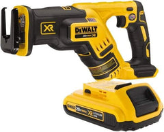 DeWALT - 20V, 0 to 2,900 SPM, Cordless Reciprocating Saw - 1-1/8" Stroke Length, 14-1/2" Saw Length, 1 Lithium-Ion Battery Included - Americas Tooling