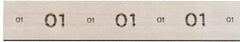 Starrett - 36" Long x 2-1/2" Wide x 1/2" Thick, AISI Type O1, Tool Steel Oil-Hardening Flat Stock - + 0.015" Long Tolerance, - 0 - 0.005" Wide Tolerance, +/- 0.001" Thick Tolerance - Americas Tooling