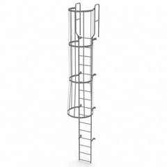 TRI-ARC - Rolling & Wall Mounted Ladders & Platforms Type: Fixed Ladder Style: Safety Cage - Americas Tooling