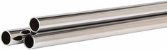 ECONOCO - 60" Max Width Round Tubing Closet Rod - 1" Diam, Chrome Finish - Americas Tooling