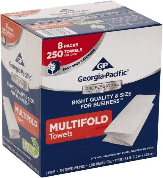 Georgia Pacific - 1 Ply White Multi-Fold Paper Towels - 9-1/4" Wide - Americas Tooling