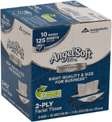 Georgia Pacific - Case of (10) 125-Sheet Flat Boxes of White Facial Tissues - Americas Tooling