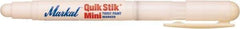 Markal - White Solid Paint Marker - Fine Medium Tip, Alcohol Base Ink - Americas Tooling