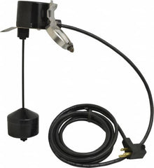 Little Giant Pumps - 115/230 AC Volt, Piggyback Vertical Mechanical Float Switch, Sump, Sew and Eff, Float Switch - 10 Ft. Cord Length, 1/5 HP, PVC, 13 Amperage Rating, For Use with Universal - Americas Tooling