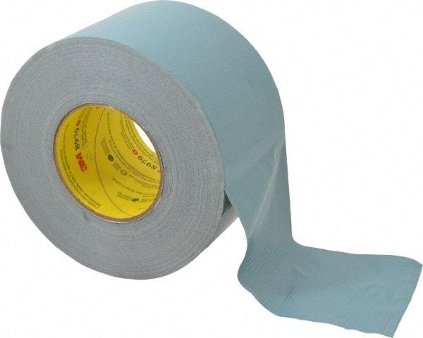 3M - 4" x 55m Blue Duct Tape - 12.1 mil, Rubber Adhesive, Polyethylene Film Backing, 36 Lb/ln Tensile Strength, 200°F Max, Series 8979 - Americas Tooling