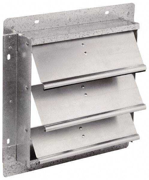 Fantech - 20-1/2 x 20-1/2" Square Wall Dampers - 21" Rough Opening Width x 21" Rough Opening Height, For Use with 2VLD20, 2VHD20, 2DRV20, 2STV20, 2CAV20 - Americas Tooling