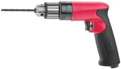 Sioux Tools - 1/4" Keyed Chuck - Pistol Grip Handle, 4,000 RPM, 11.8 LPS, 25 CFM, 0.6 hp - Americas Tooling