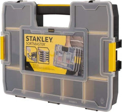 Stanley - 14-39/64" Wide x 2-39/64" High x 11-13/32" Deep, SortMaster Junior - Polypropylene Resin Frame, 14 Compartments - Americas Tooling