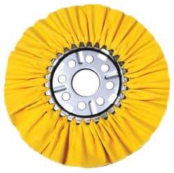 Osborn - 10" Diam x 1/2" Thick Unmounted Buffing Wheel - 16 Ply, Ventilated Bias Cut, 2" Arbor Hole, Hard Density, Coarse Grade - Americas Tooling