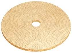 Osborn - 6" Diam x 1/4" Thick Unmounted Buffing Wheel - 9 Ply, Laminated Sisal, 1" Arbor Hole, Hard Density, Coarse Grade - Americas Tooling