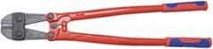 Knipex - 24" OAL, 35mm Jaw Length x 80.5mm Jaw Width, Bolt Cutter Pliers - Standard Head, Steel Tube, Power-Coated Handles - Americas Tooling