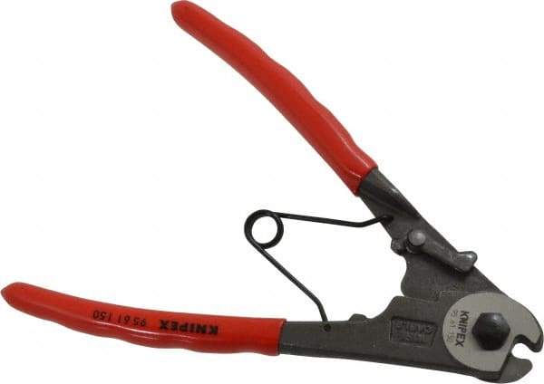 Knipex - 6" OAL, Cable Cutter - 6mm Jaw Length x 24mm Jaw Width, Standard Head, Ergo Dual Component Handle - Americas Tooling