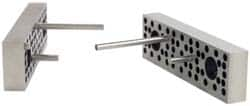 Kurt - 8" Jaw Width, 2.2" Jaw Height, 1.075" Jaw Thickness, 3-in-1 Plate, Vise Jaw Set - Steel, 2 Jaws, Steel, Bolt On, Hard Jaws, 8 Kurt Vise Compatibility - Americas Tooling