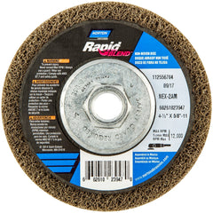 Norton - Deburring Wheels Wheel Type: 27 Wheel Diameter (Inch): 4.5 - Americas Tooling