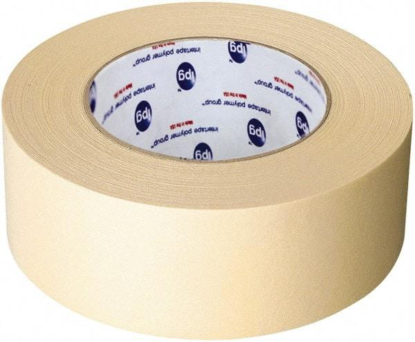 Intertape - 2" Wide x 60 Yd Long Tan Paper Masking Tape - Series 519, 6 mil Thick, 23 In/Lb Tensile Strength - Americas Tooling