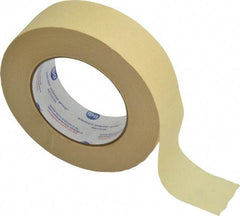 Intertape - 1-1/2" Wide x 60 Yd Long Tan Paper Masking Tape - Series 519, 6 mil Thick, 23 In/Lb Tensile Strength - Americas Tooling