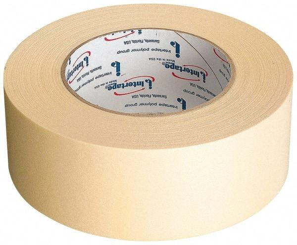 Intertape - 3" Wide x 60 Yd Long Tan Paper Masking Tape - Series 513, 5 mil Thick, 19 In/Lb Tensile Strength - Americas Tooling