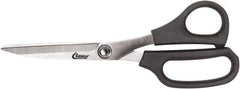 Clauss - 5" LOC, 8" OAL Stainless Steel Straight Trimmers - Glass Filled Nylon Straight Handle, For Paper, Fabric - Americas Tooling