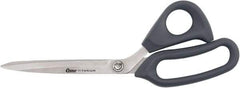 Clauss - 7" LOC, 10" OAL Titanium Shears - Flexible Plastic Bent Handle, For Paper, Fabric - Americas Tooling