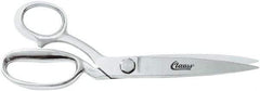 Clauss - 6" LOC, 10" OAL Trimmers - Left Hand, Steel Handle, For Paper, Fabric - Americas Tooling