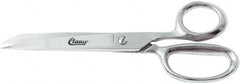 Clauss - 4" LOC, 8" OAL Straight Shears - Steel Straight Handle, For Paper, Fabric - Americas Tooling