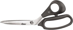 Clauss - 6" LOC, 9-1/2" OAL Stainless Steel Bent Shears - Plastic Offset Handle, For Paper, Fabric - Americas Tooling