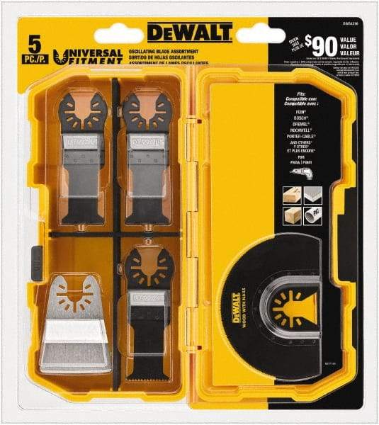 DeWALT - Oscilating Rotary Tool Accessory Kit - UNIVERSAL FITMENT, For Use on All Major Brands (no Adapter Required) - Americas Tooling