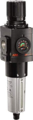 ARO/Ingersoll-Rand - 3/4" NPT Port Heavy Duty 1 Piece Filter/Regulator FRL Unit - Metal Bowl, 236 SCFM, 250 Max psi, 14.689" High x 4.091" Long, Automatic Drain - Americas Tooling