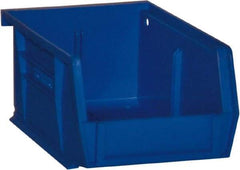 Durham - 5-7/16" Deep, Blue Plastic Hang and Stack Bins - 3" High x 4-3/16" Wide x 5-7/16" Long - Americas Tooling