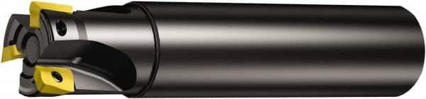 Sandvik Coromant - 25mm Cut Diam, 10mm Max Depth of Cut, 25mm Shank Diam, 120mm OAL, Indexable Square Shoulder End Mill - Multiple Insert Styles, Cylindrical Shank, 90° Lead Angle, Through Coolant, Series CoroMill 390 - Americas Tooling