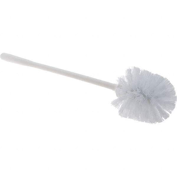 Value Collection - Toilet Bowl Brush - Synthetic, Plastic Handle, White - Americas Tooling