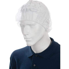 Value Collection - Disposable Beard Covers, Bouffants & Hairnets Type: Hairnet Material: Nylon - Americas Tooling