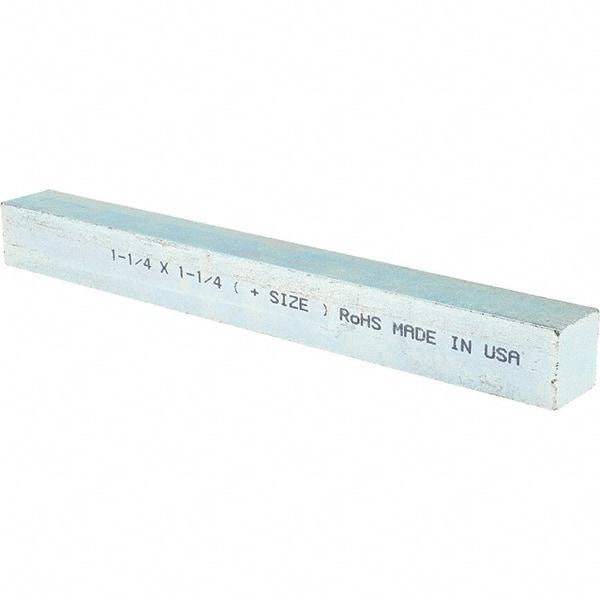 Value Collection - 12" Long x 1-1/2" High x 1-1/2" Wide, Zinc-Plated Oversized Key Stock - Cold Drawn Steel - Americas Tooling