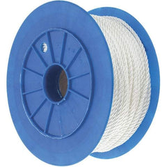 Value Collection - 600' Max Length Nylon Solid Braid Rope - 1/4" Diam, 124 Lb Capacity - Americas Tooling