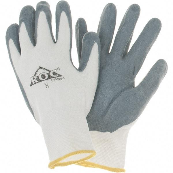 Value Collection - Size M Polyurethane Coated Work Gloves - Gray, Paired - Americas Tooling