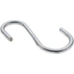 Value Collection - Trade Size 98, Carbon Steel Bright Zinc S-Hook - 0.187" Wire, 2-11/16" OAL - Americas Tooling