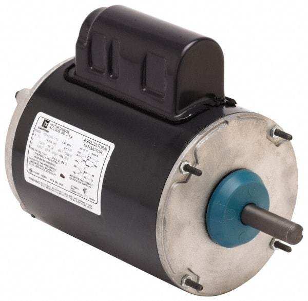 US Motors - 1/2 hp, TEAO Enclosure, Auto Thermal Protection, 850 RPM, 115/230 Volt, 60 Hz, Industrial Electric AC/DC Motor - Size 48 Frame, Stud Mount, 1 Speed, Ball Bearings, 6.0/3.0 Full Load Amps, B Class Insulation, CCW Lead End - Americas Tooling