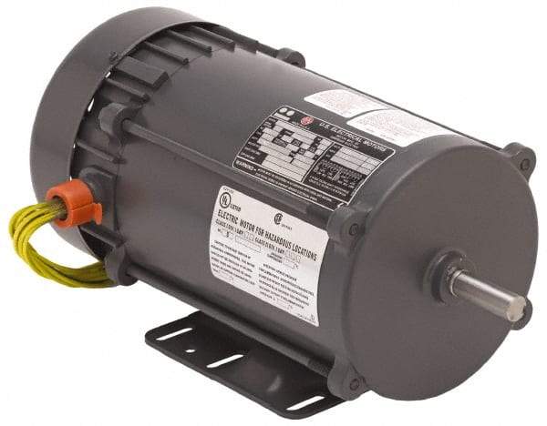 US Motors - 1/3 hp, TEFC Enclosure, Auto Thermal Protection, 1,725 RPM, 115/230 Volt, 60 Hz, Industrial Electric AC/DC Motor - Size 56 Frame, C-Face Mount, 1 Speed, Ball Bearings, 6.8/3.4 Full Load Amps, BR Class Insulation, Reversible - Americas Tooling