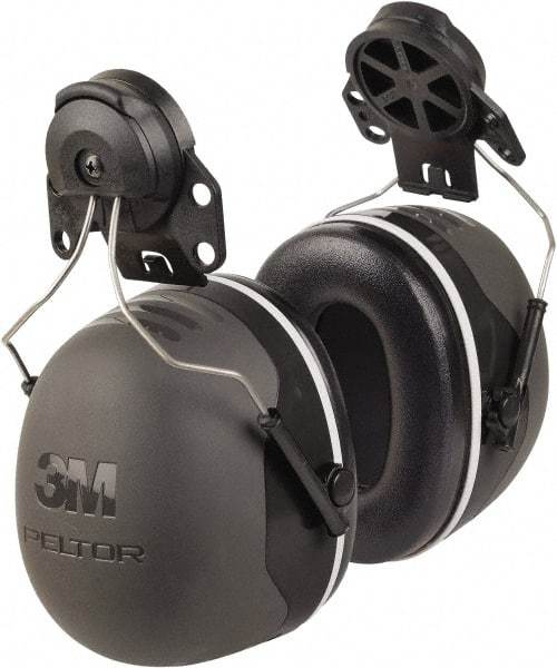 3M - Hard Hat Cap Mounted Black Foam Cushion Earmuffs - 31 NRR Rating - Americas Tooling