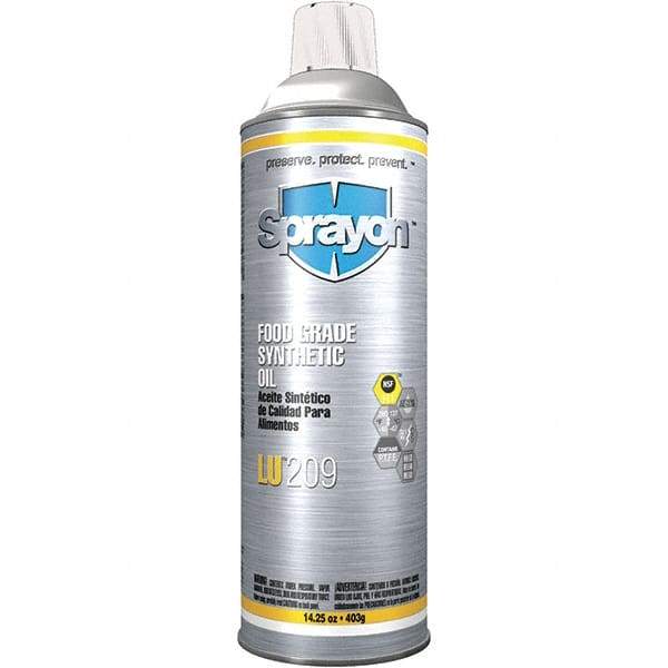 Sprayon - 15.25 oz Aerosol Spray Lubricant - Clear, -45°F to 280°F, Food Grade - Americas Tooling