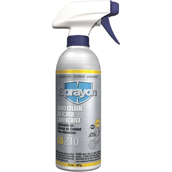 Sprayon - 12 oz Bottle Spray Lubricant - Clear, -40°F to 450°F, Food Grade - Americas Tooling