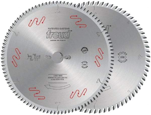 Freud - 300mm Diam, 30mm Arbor Hole Diam, 72 Tooth Wet & Dry Cut Saw Blade - Carbide-Tipped, Standard Round Arbor - Americas Tooling