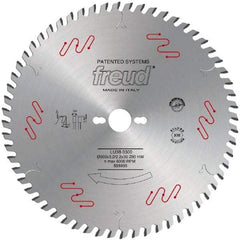 Freud - 303mm Diam, 30mm Arbor Hole Diam, 60 Tooth Wet & Dry Cut Saw Blade - Carbide-Tipped, Standard Round Arbor - Americas Tooling