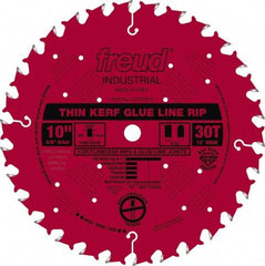 Freud - 10" Diam, 5/8" Arbor Hole Diam, 30 Tooth Wet & Dry Cut Saw Blade - Carbide-Tipped, Standard Round Arbor - Americas Tooling