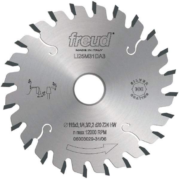 Freud - 200mm Diam, 45mm Arbor Hole Diam, 36 Tooth Wet & Dry Cut Saw Blade - Carbide-Tipped, Standard Round Arbor - Americas Tooling