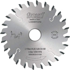 Freud - 180mm Diam, 45mm Arbor Hole Diam, 36 Tooth Wet & Dry Cut Saw Blade - Carbide-Tipped, Standard Round Arbor - Americas Tooling