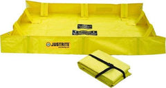 Justrite - 119 Gal Low Wall Berm - 4' Wide x 6" Long - Americas Tooling